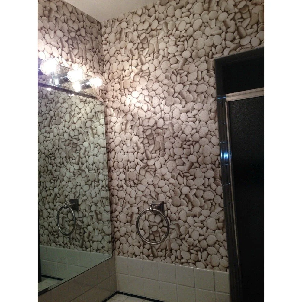 River Rock Faux Stone Wallpaper Beacon House Bolt 20 1/2” X 11 Yd. 56 Sq. ft.
